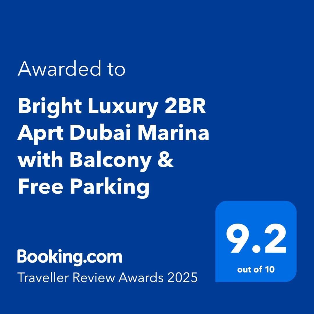 Bright Luxury 2Br Aprt Dubai Marina With Balcony Leilighet Eksteriør bilde
